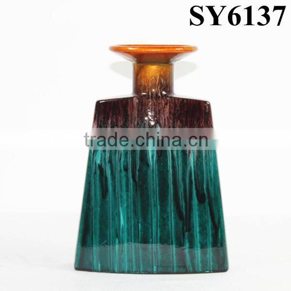 Green small glazed factory ceramic vase china