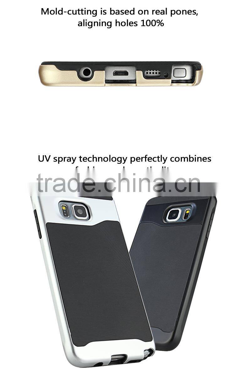 New Design Armor Case For Samsung Galaxy S6 Edge,Fashion 2 in 1 Armor mobile cell phone case for iphone 6