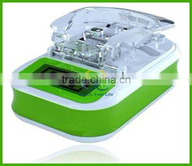 Universal charger with USB port and LCD