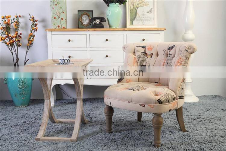 Luxury Wood Coffee Shop Sofa Chair