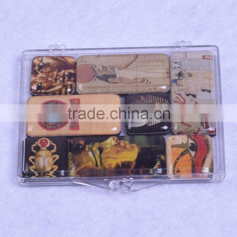 promotional souvenir custom polyresin fridge sticker and magnets with the beauty of art