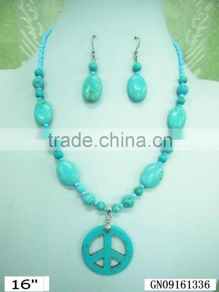 Handmade gemstone beads beaded necklaces Best quality hot selling handmade designer statement necklace