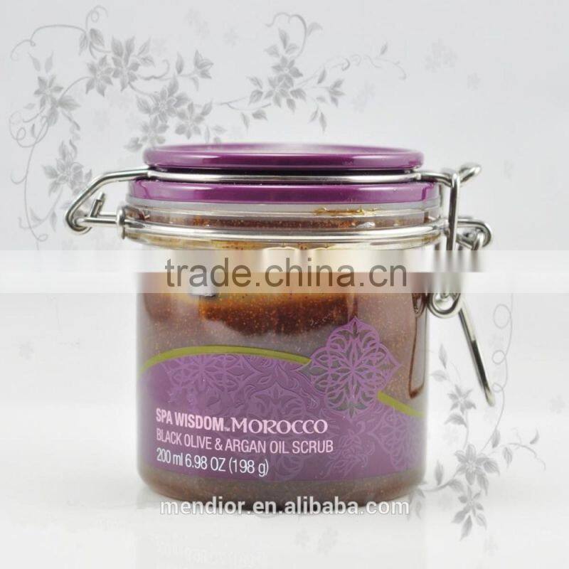 Organic Argan Oil Morocco Whitening exfoliating skin whitening body scrub OEM