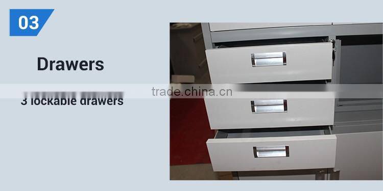 Full high office book storage cabinet iron cabinet