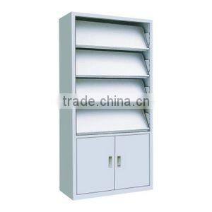 Hot Sale Metal/Steel Wardrobe With Book Shelf