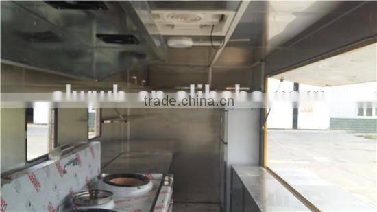Fast food truck with cook equipment