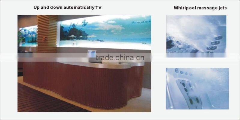 8 persons swimming pool hot tub combo/outdoor SPA bathtub 3850X2105X950mm