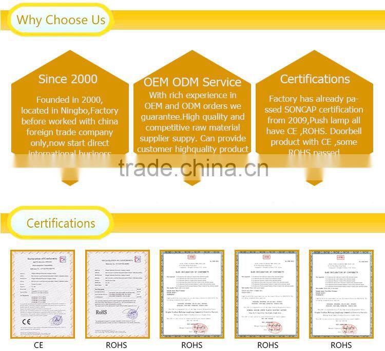 Seldorauk Over 15years experience factory hotel room smart doorbell sensor door bell alarm bell