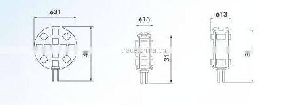 12V LED G4 Bulb with 3528 SMD