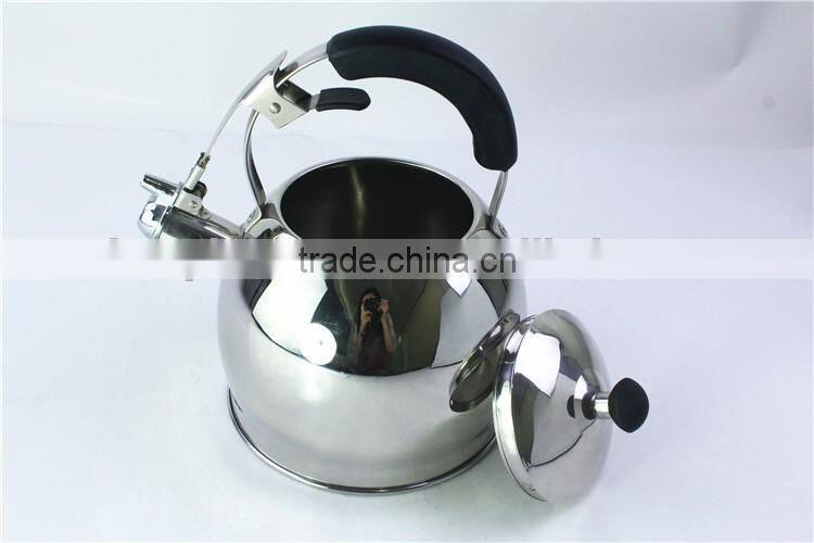 High quality non electric tea kettle stainless steel whistling kettle