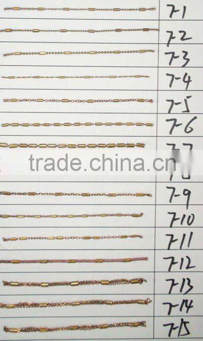 Assorted Size Fashion Raw Brass Chain Used For Jewelry, Handbag, Garment, Metal Craft