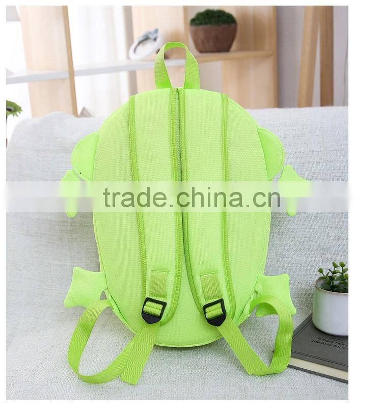 2016 new design backpack cute dinosaur backpack hot sell child's bag