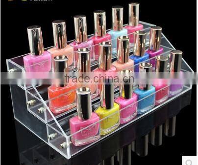 imported tired shaped acrylic nail polish cosmetic display stand