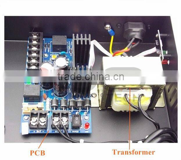 2013 Hot sale 12v Power Supply for Access Control Board with space for battery