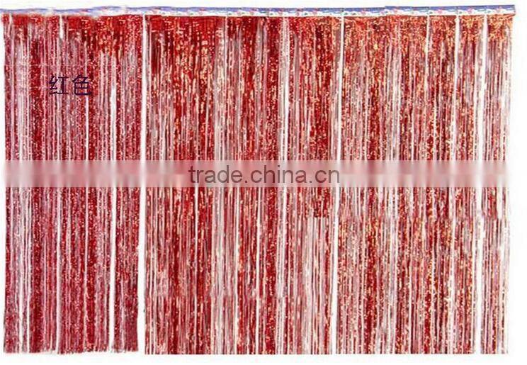 Metallic Gold Door Decoration,Metallic Foil Curtain,Tinsel Curtains Party Decoration