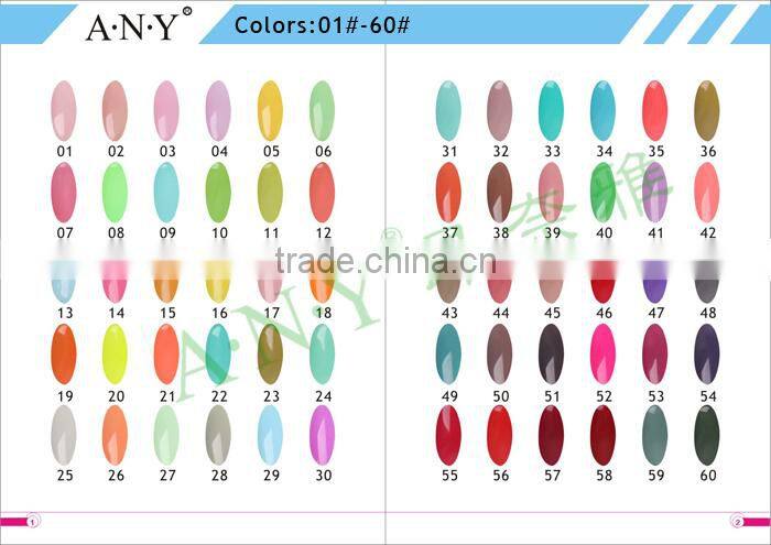ANY Sapphire UV Gel Nail Polish Long Lasting 120 Gorgeous Colors For Nail Gel Manufacturer 12ML 38#