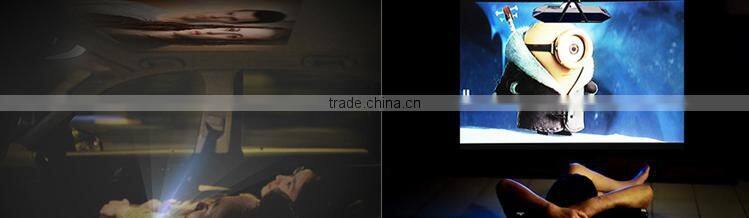 Wholesale 2016 New Mini High Resolution 3D DLP Powerful Short Throw Projector P6 Tractable Ceiling Lift Projectors Mount