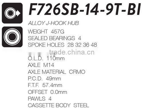 Qualified And Cheap Novatec 36 Holes Alloy One Speed BMX Freestyle Bicycle Rear Hub