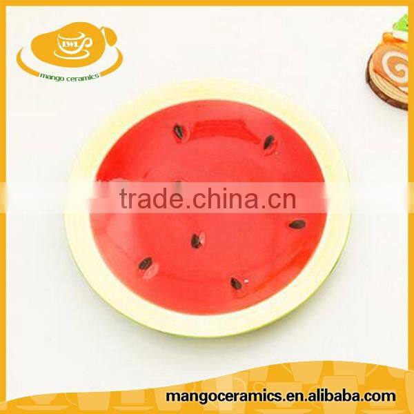 Creative hand painted ceramic fruit plate dessert plate