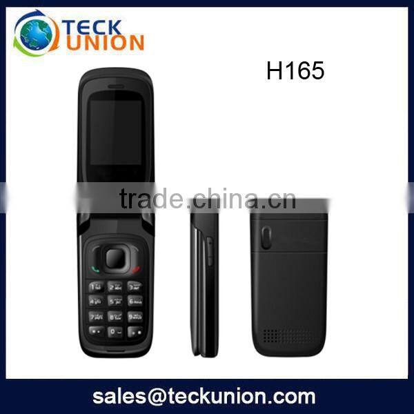 H165 2.0 inch dual sim both active telephone gsm support whatsapp flip phone