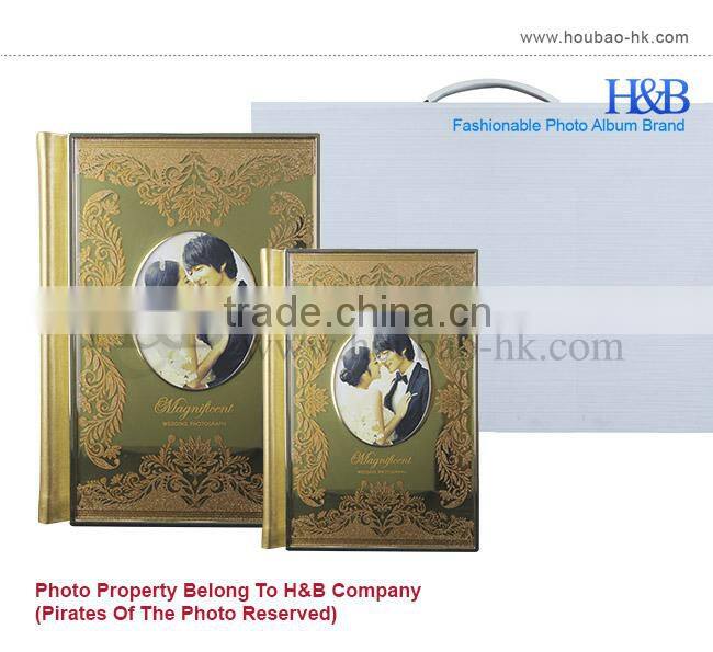 fancy handmade traditional photo album crystal photo album glass cover photo album