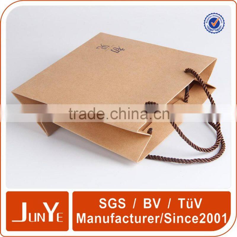 texture custom printing kraft paper bag sizes for shopping