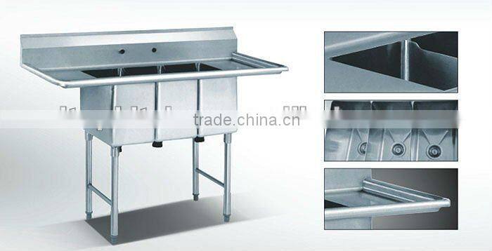 American style Triple sink bench