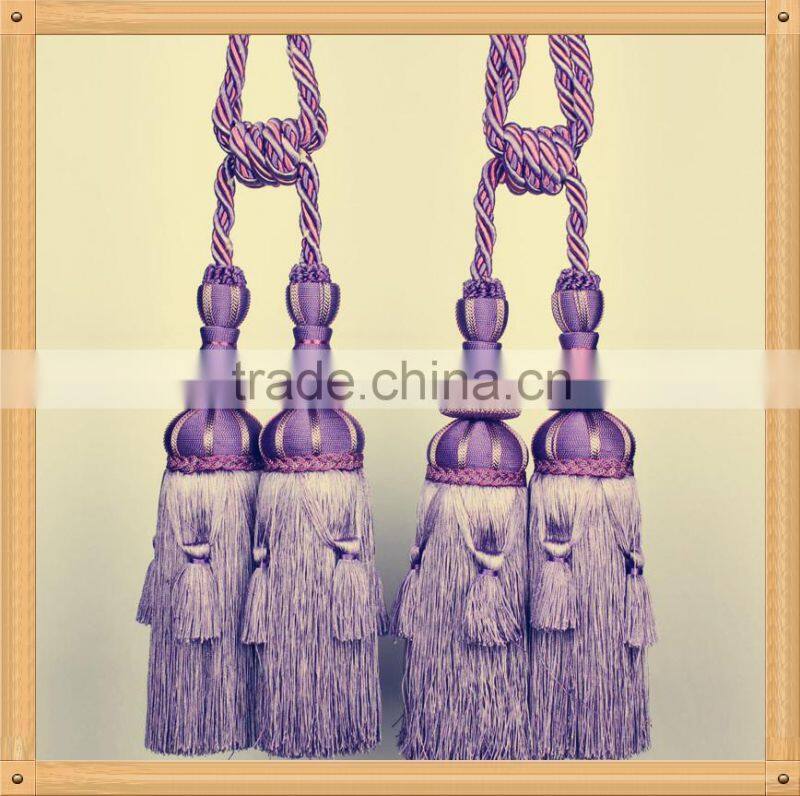 New fashion elegant curtain accessory tiebacks with cord