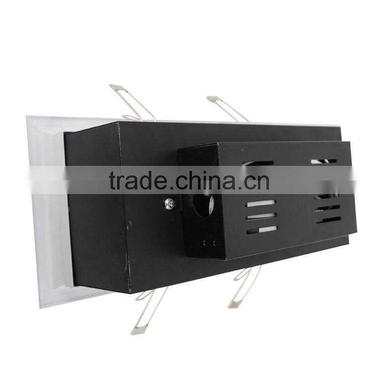 Aluminum lamp body material and led light source square recessed spot lights replace metal halogen lamp