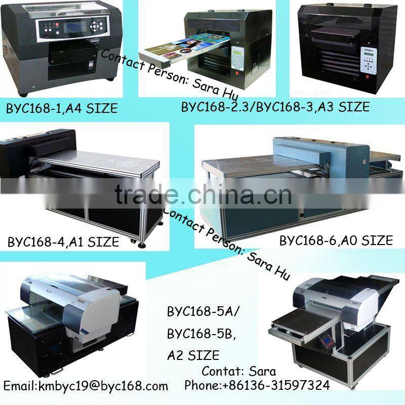 Factory price A2 format inkjet crystal printer flatbed