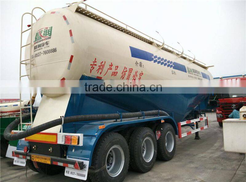 Heavy Loading Capacity 68 Cbm Cement Bulker Trailer