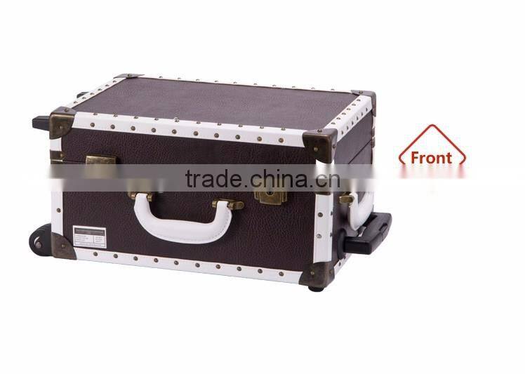 professional rolling travel trolley train 6-lights aluminum cosmetic case, light makeup case, cosmetic case with light