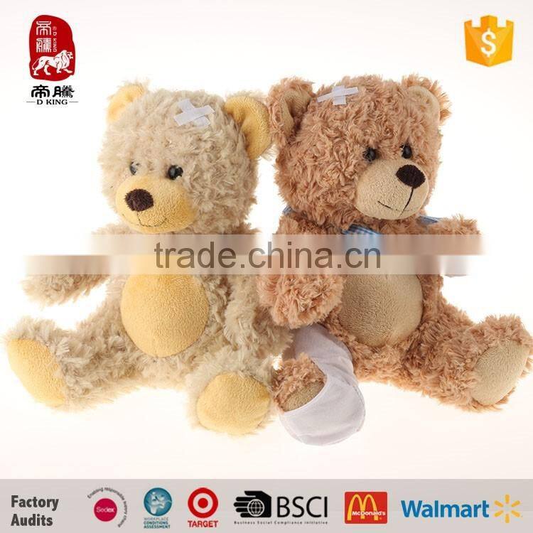 Manufacturer Creative design Wounded teddy bear toys & Patch teddy bear toys