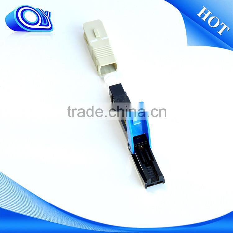 V-Shape SM Simplex SC-PC APC Fiber Fast Connector (FTTH)