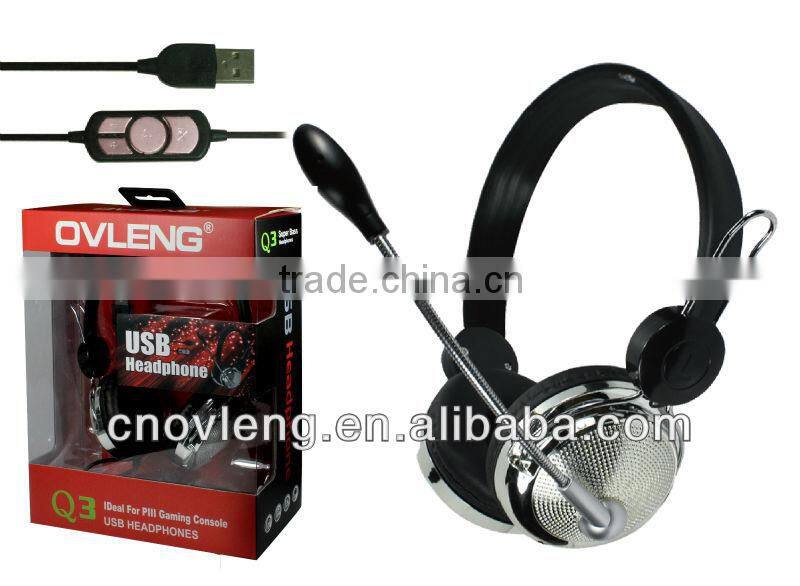 Shenzhen godile headphone factory call center usb headset