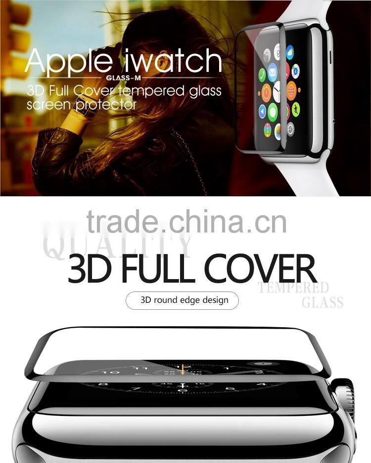 Real Shot 3D Full Cover Tempered Glass Screen Shield For Apple Watch