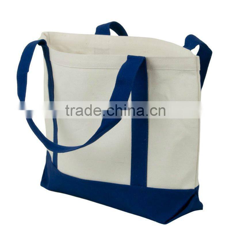 Promotional canvas tote shopping bag