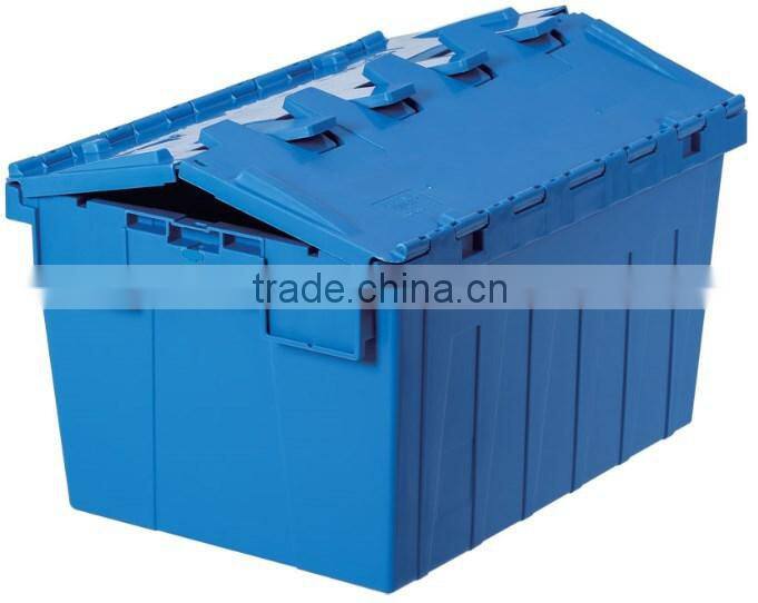 Turnover plastic tote