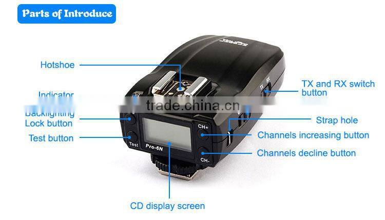 Pro-6N Wireless I-TTL Flash Trigger For Nikon