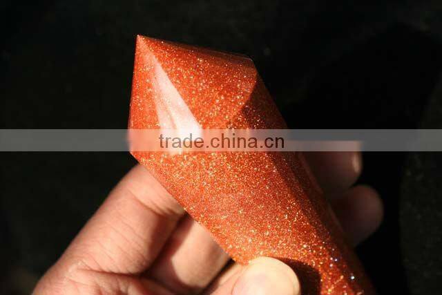 ROCK QUARTZ CRYSTAL HEALING DOUBLE POINTS-24 SIDE