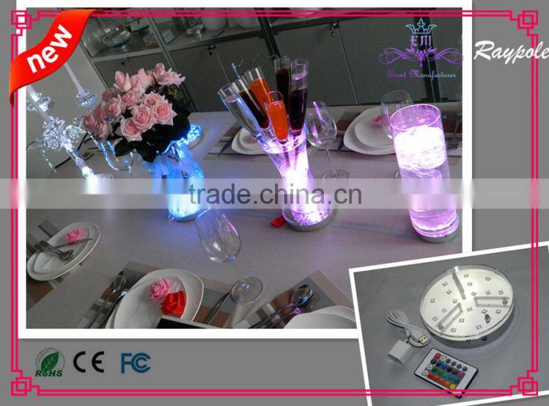 China wholesale RGB LED centerpiece light base/illuminator light base for event decoration