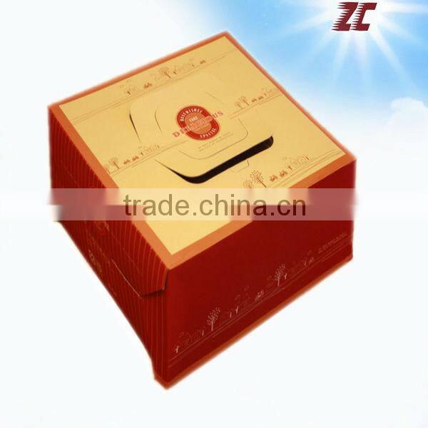 Latest lovely Take Away Food Packaging Paper Cake Box with Handle