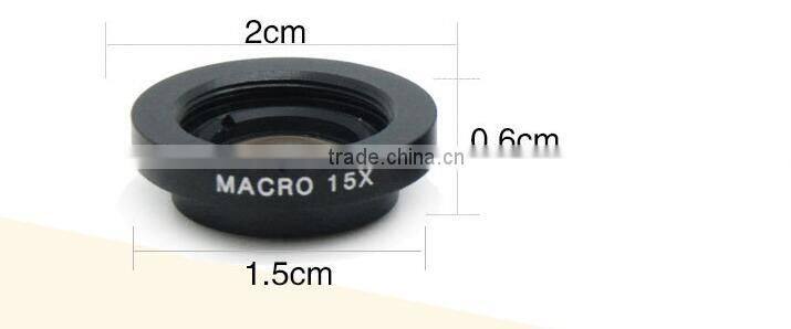 Newest Fisheye Lens 198 Degress Magnetic Clip Lens 0.6x Wide Angel 1.5x Macro Phone Camera Lens