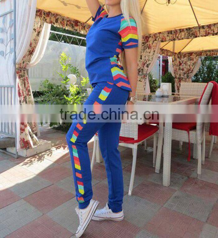 Lastest casual sports dress designs for girls two pieces comfortable girls dress for running slim simple women dress wholesale