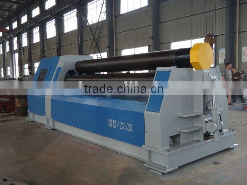 pre-bending hydraulic plate rolling machine 4-roller CNC plate rolls bending machine