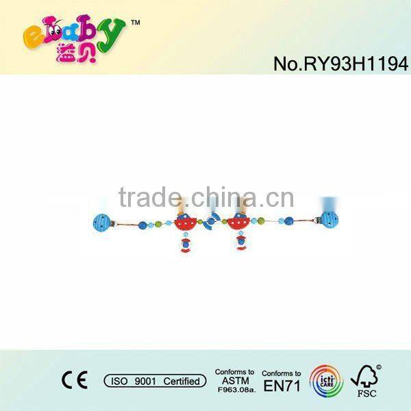 wooden pacifier chain