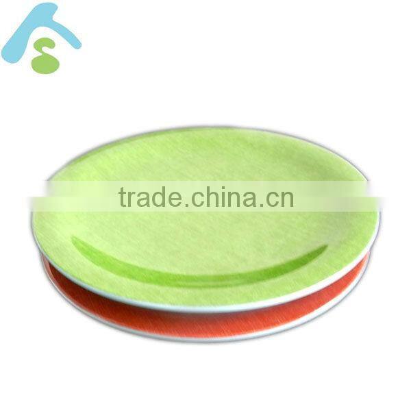 6 inch melamine round sushi plate in assorted colors;reusable melamine sushi plate