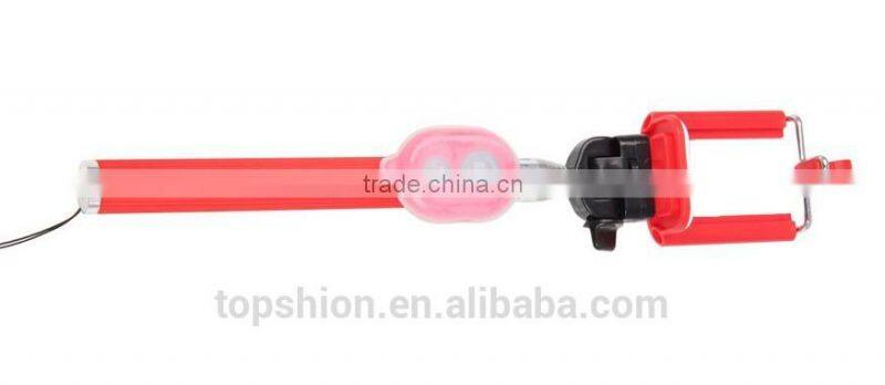 handheld monopad for iphone with mini bluetooth camera shutter