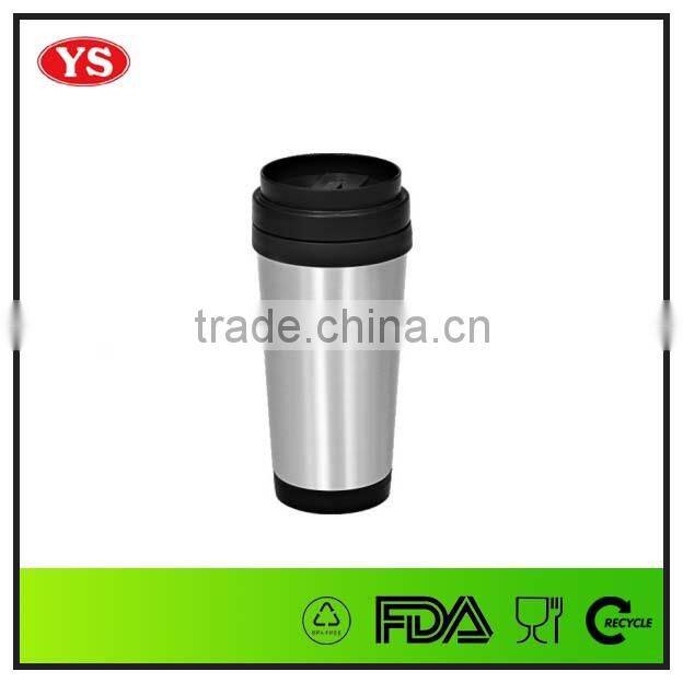 16 oz purple double wall insulated coffee car mug with coating