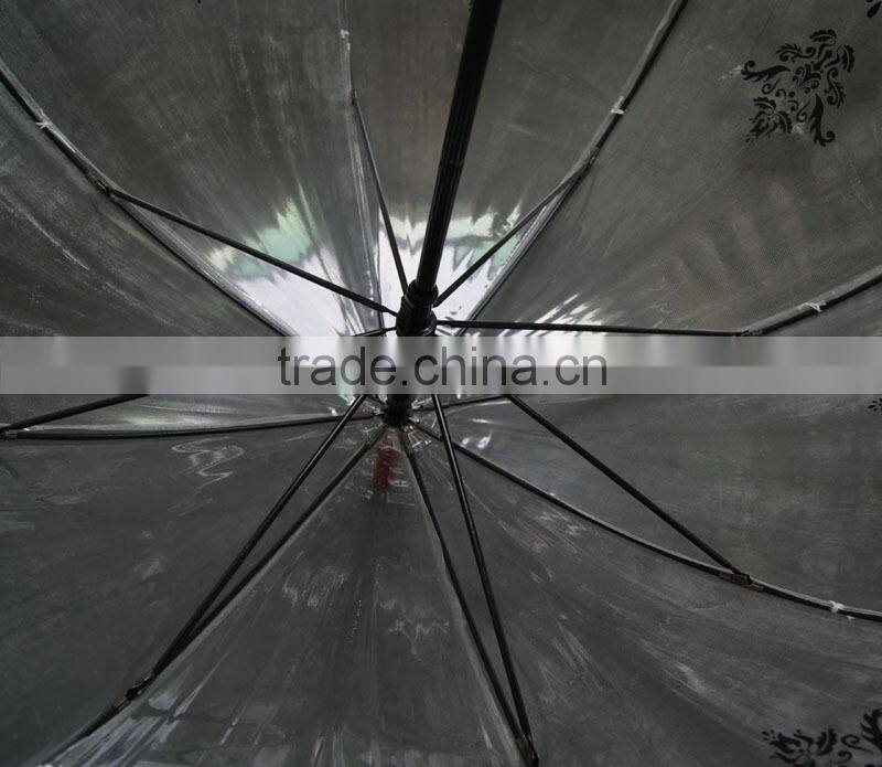 China Factory Wholesale Fashion Pvc Transparent Umbrella